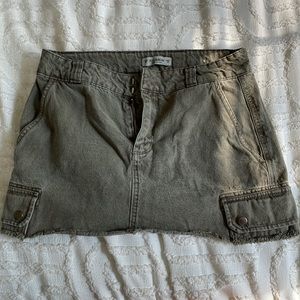 Pull & Bear Army Green Cargo Mini Skirt